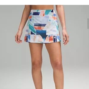 Lululemon Peek Pleat High Rise Tennis Skirt Sz 14